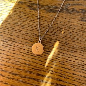 longer “K” kate spade gold necklace